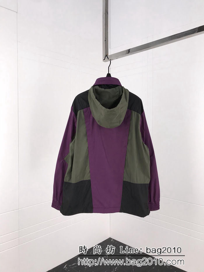BURBERRY巴寶莉 18秋冬新款 速幹運動面料 防水輕薄 拼色夾克套裝 男女同款 ydi1638